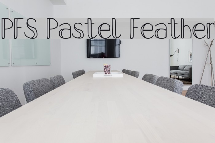 PFS Pastel Feather Font examples