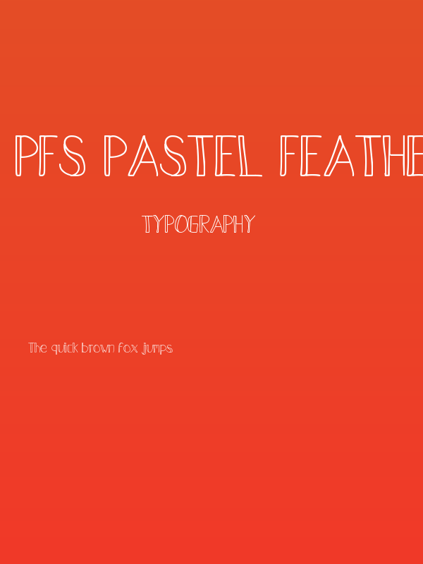 PFS Pastel Feather Poster