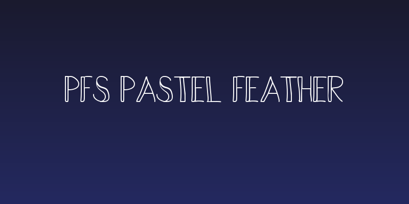 PFS Pastel Feather Social Header