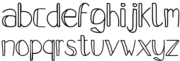 PFS Pastel Feather Font LOWERCASE
