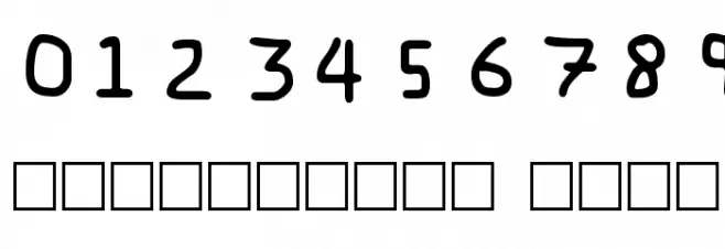 Pf_veryverybadfont6 フォント その他の文字