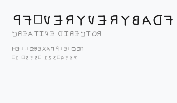 Pf_veryverybadfont6s Business Card