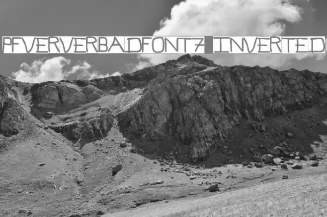 Pf_veryverybadfont7 Inverted Polices examples