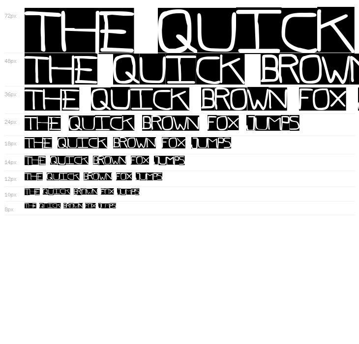 Pf_veryverybadfont7 Inverted Waterfall