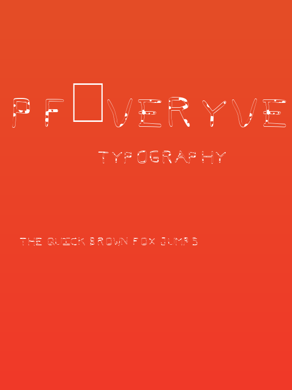 Pf_veryverybadfont7-Liquid Poster