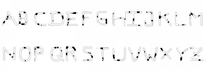 Pf_veryverybadfont7-Liquid 字体 小写