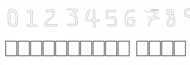 Pf_veryverybadfont7 Outline Font OTHER CHARS