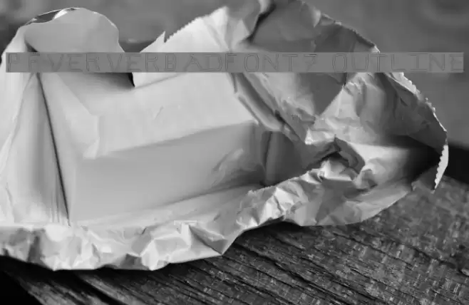 Pf_veryverybadfont7 Outline Font examples