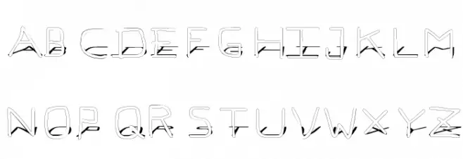 Pf_veryverybadfont7 Shadow Polices MAJUSCULES