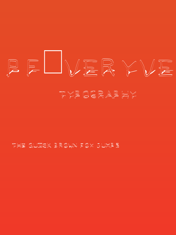 Pf_veryverybadfont7 Shadow Poster