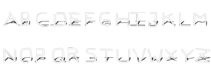 Pf_veryverybadfont7 Shadow フォント 小文字