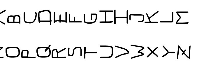 Pf_veryverybadfont7 sideways Font LOWERCASE