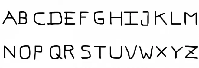 Pf_veryverybadfont7 خط أحرف كبيرة