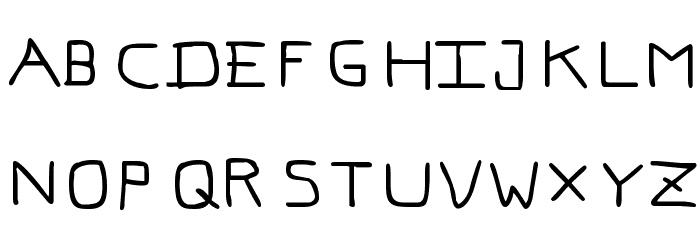 Pf_veryverybadfont7 Font LOWERCASE