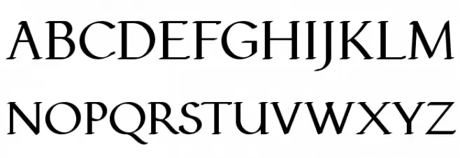 PfefferMediaeval Schriftart Groß