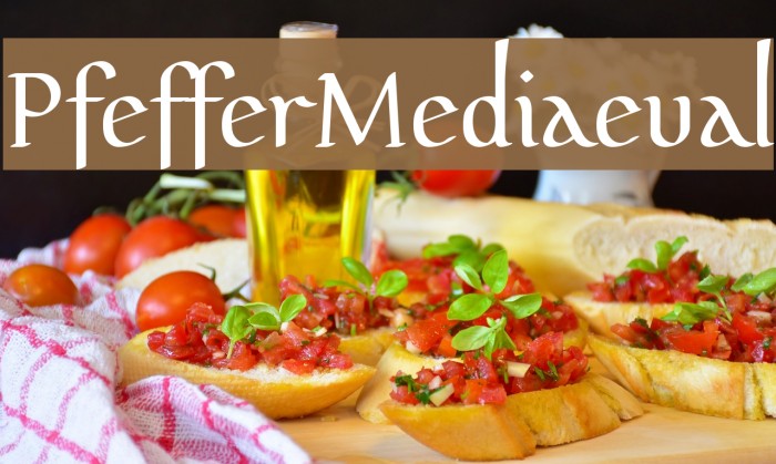 PfefferMediaeval Caratteri examples