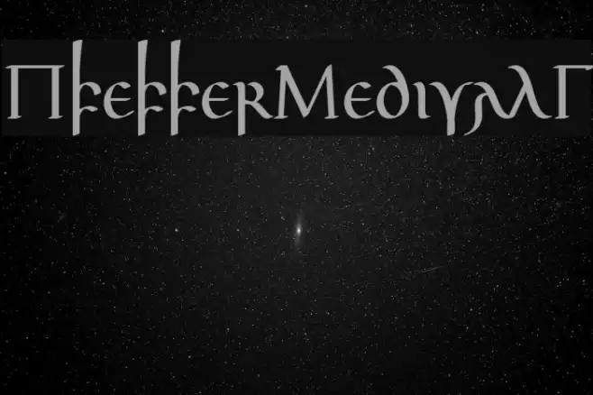 PfefferMedivalG Font examples