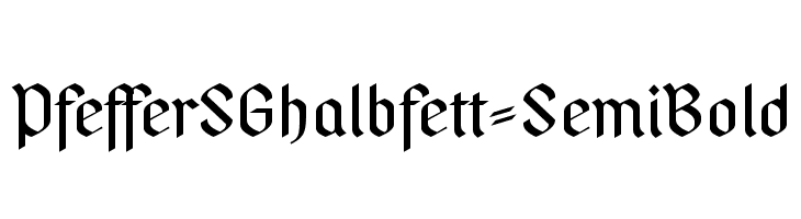 PfefferSGhalbfett-SemiBold फ़ॉन्ट