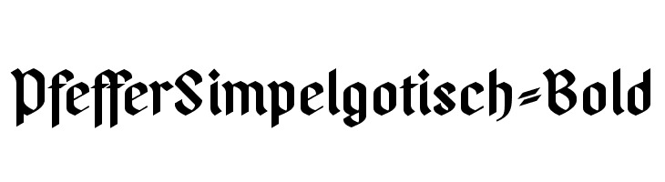 PfefferSimpelgotisch-Bold  Frei Schriftart Herunterladen