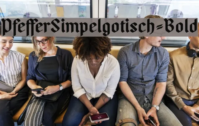 PfefferSimpelgotisch-Bold Example 3