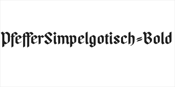 PfefferSimpelgotisch-Bold Logo