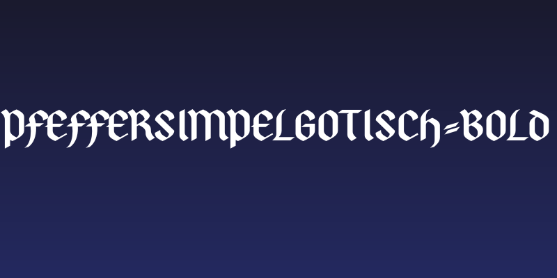 PfefferSimpelgotisch-Bold Social Header
