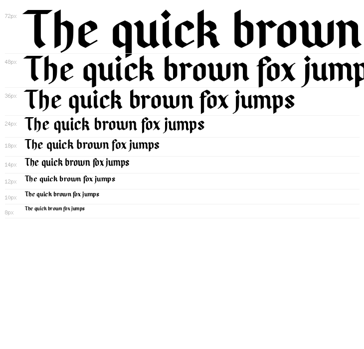 PfefferSimpelgotisch-Bold Waterfall