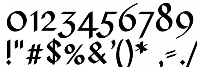 PfefferSimpelgotisch-SemiBold フォント その他の文字