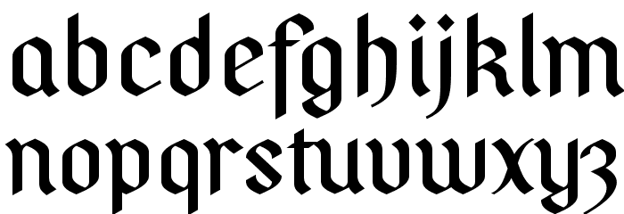PfefferSimpelgotisch-SemiBold Font LOWERCASE