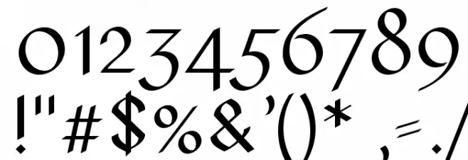 PfefferSimpelgotisch Font OTHER CHARS