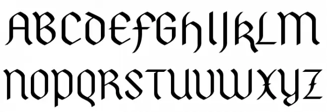 PfefferSimpelgotisch Font Litere mari