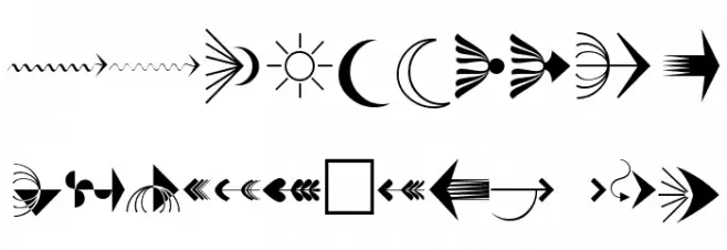 PfeileOne Regular Font OTHER CHARS