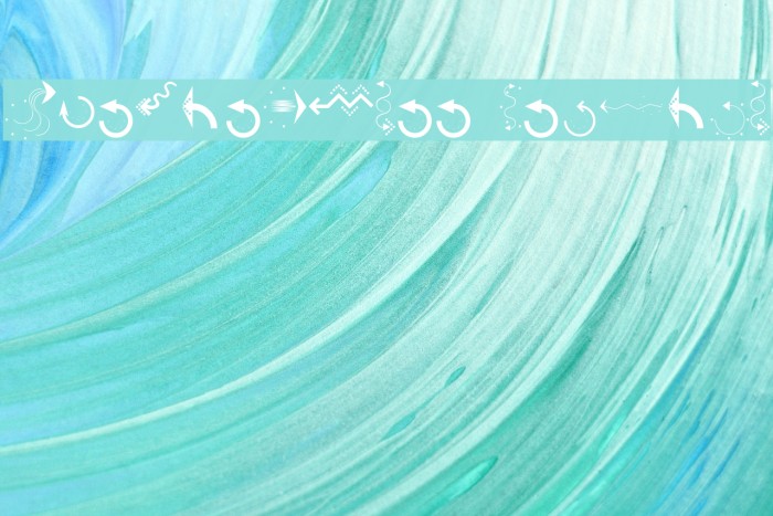 PfeileThree Regular Font examples
