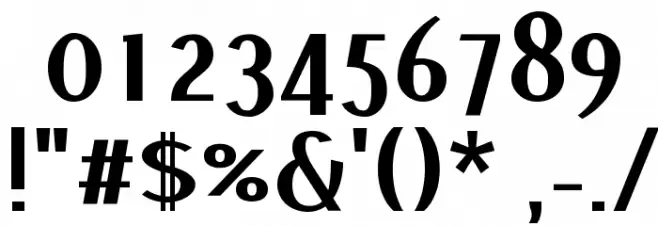Pfennig Bold Font OTHER CHARS