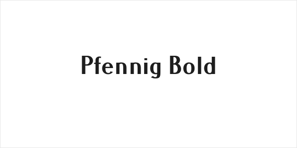 Pfennig Bold Logo