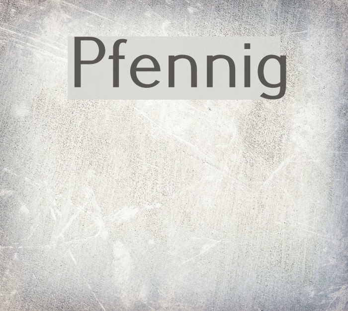 Pfennig Polices examples