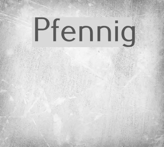 Pfennig Font examples