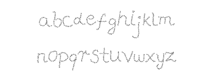 Pffft Font LOWERCASE