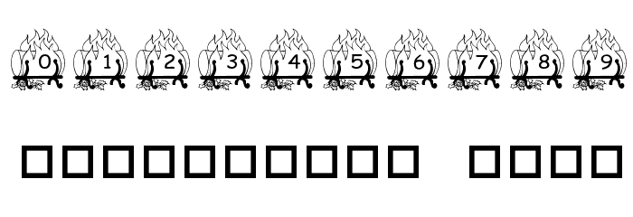 pf_ yulefire1 Font OTHER CHARS