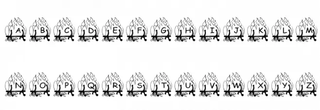 pf_ yulefire1 Caratteri MAIUSCOLE