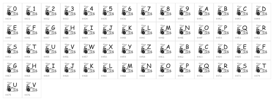 pf_holloween2 Character Map