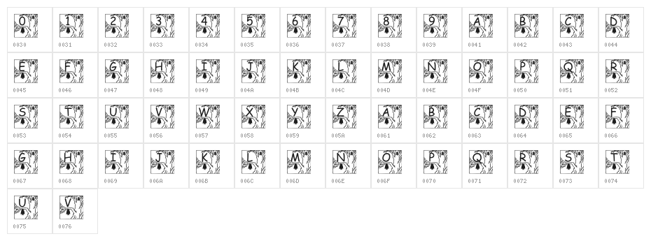 pf_holloween3 Character Map