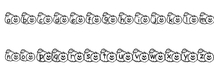 pf_pumpkin1 Font LOWERCASE