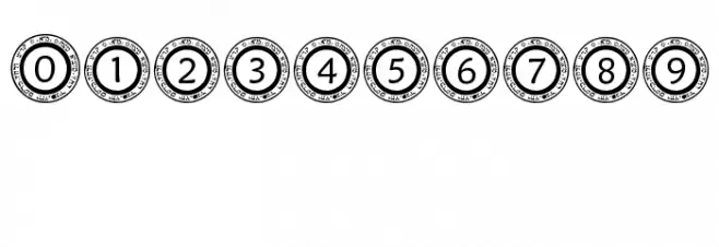 pf_scircle1 Font OTHER CHARS