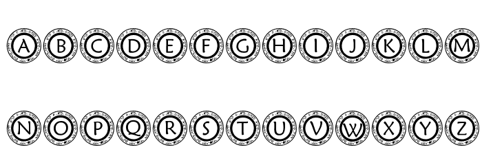 pf_scircle1 Font LOWERCASE