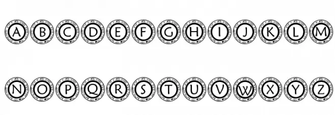 pf_scircle1 Font LOWERCASE