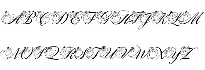 pf_snowman citadel Font LOWERCASE