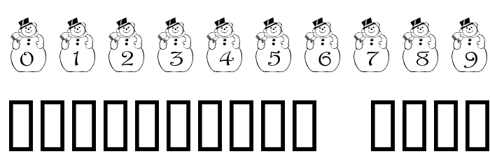 pf_snowman2 Font OTHER CHARS