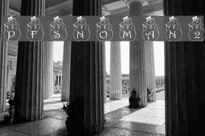 pf_snowman2 フォント examples