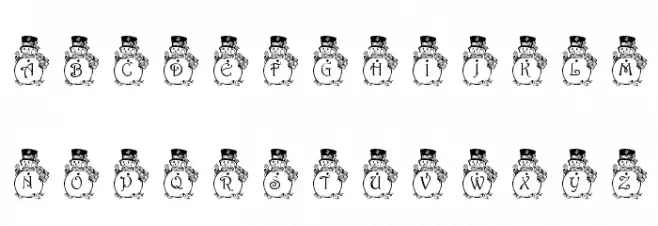 pf_snowman3 Polices MAJUSCULES